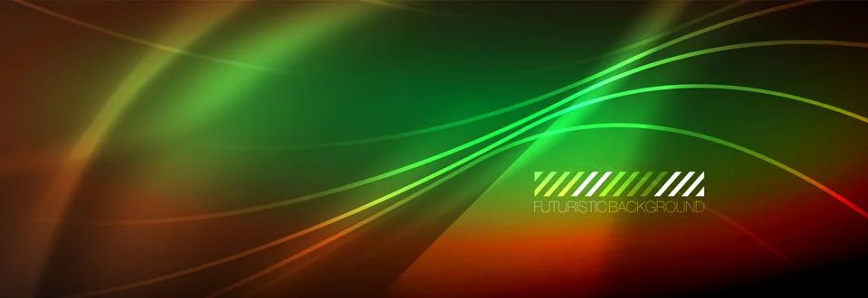 Neon dynamic beams vector abstract wallpaper background. Wallpaper background Stock Illustration
