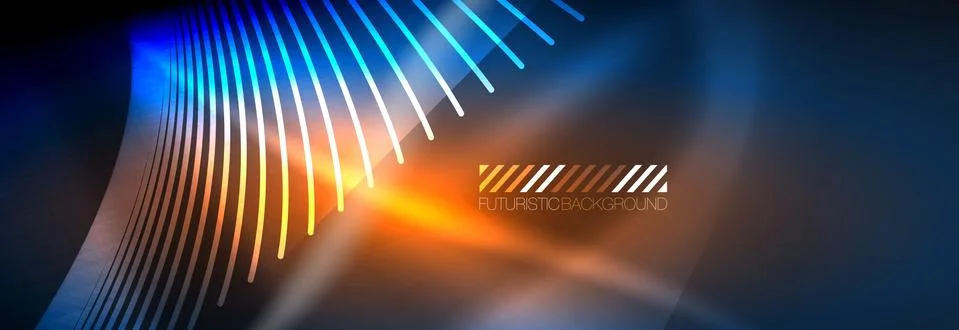 Neon dynamic beams vector abstract wallpaper background. Wallpaper background イラスト素材