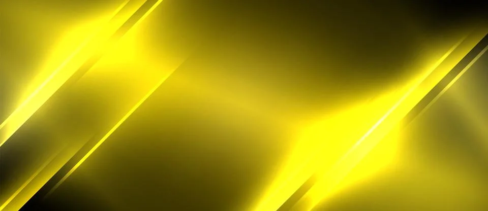 Neon dynamic diagonal light rays background. Techno digital geometric concept Stock Illustration