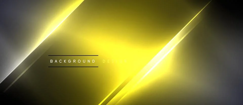 Neon dynamic diagonal light rays background. Techno digital geometric concept Stock Illustration