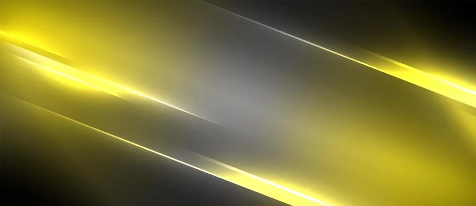 Neon dynamic diagonal light rays background. Techno digital geometric concept Stock Illustration