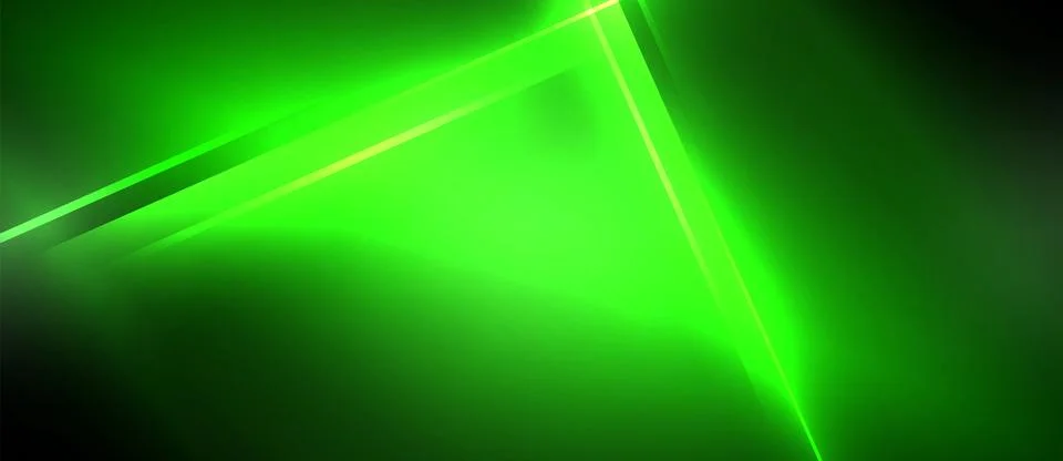 Neon dynamic diagonal light rays background. Techno digital geometric concept Stock Illustration