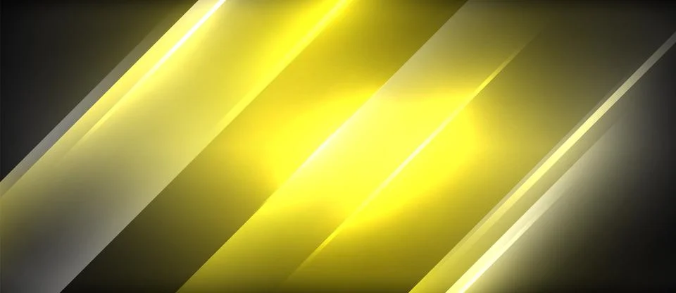 Neon dynamic diagonal light rays background. Techno digital geometric concept 스톡 일러스트