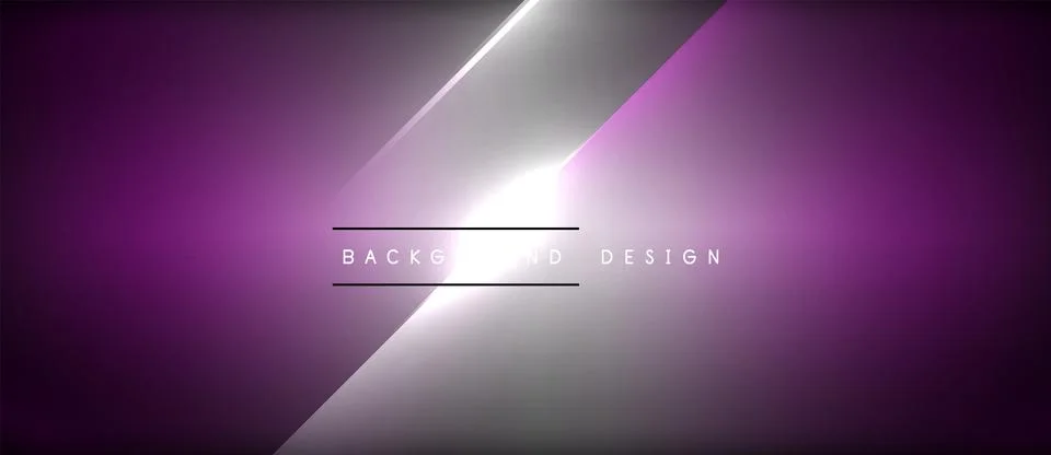 Neon dynamic diagonal light rays background. Techno digital geometric concept Stock Illustration