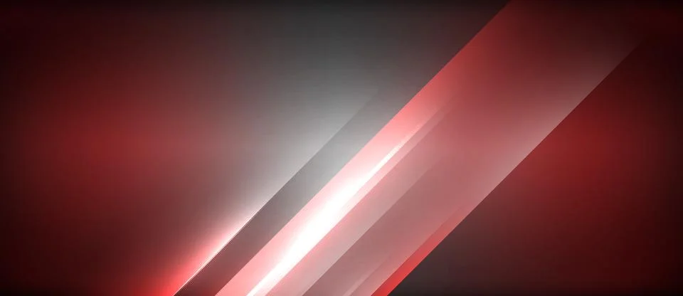 Neon dynamic diagonal light rays background. Techno digital geometric concept Stock Illustration