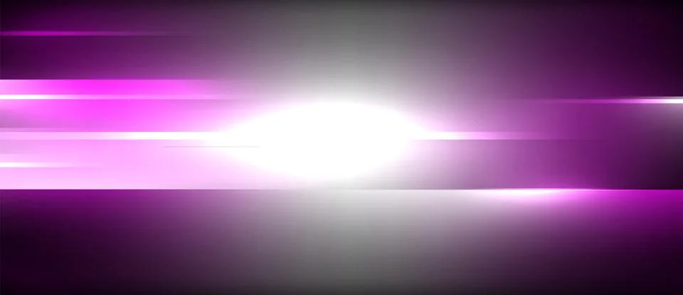 Neon dynamic diagonal light rays background. Techno digital geometric concept Stock Illustration