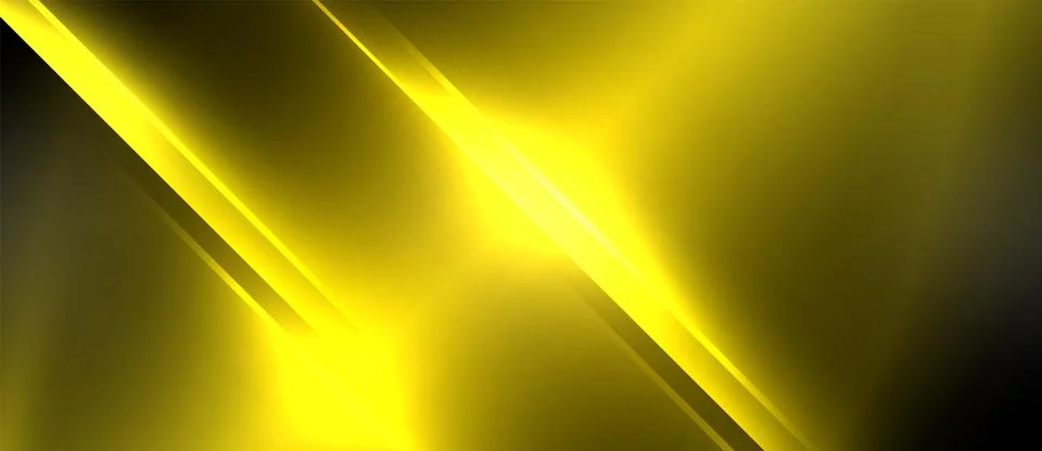 Neon dynamic diagonal light rays background. Techno digital geometric concept Stock Illustration