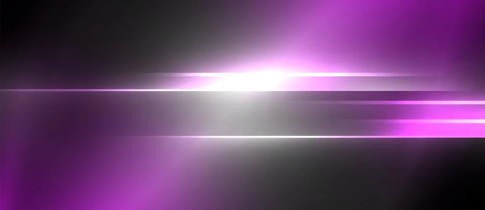 Neon dynamic diagonal light rays background. Techno digital geometric concept Stock Illustration