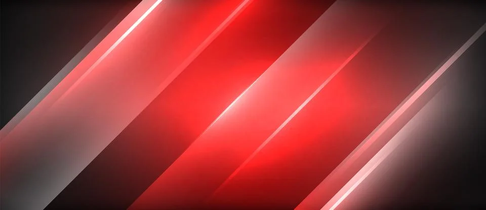 Neon dynamic diagonal light rays background. Techno digital geometric concept 스톡 일러스트