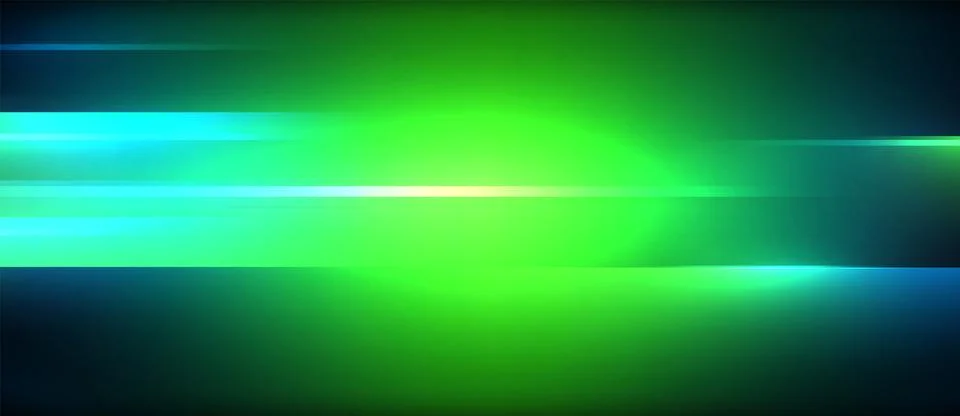 Neon dynamic diagonal light rays background. Techno digital geometric concept Stock Illustration