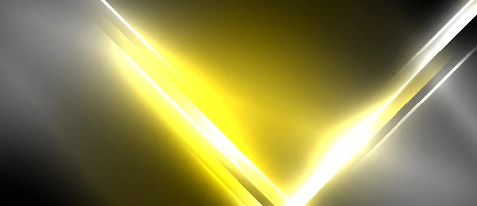 Neon dynamic diagonal light rays background. Techno digital geometric concept 스톡 일러스트