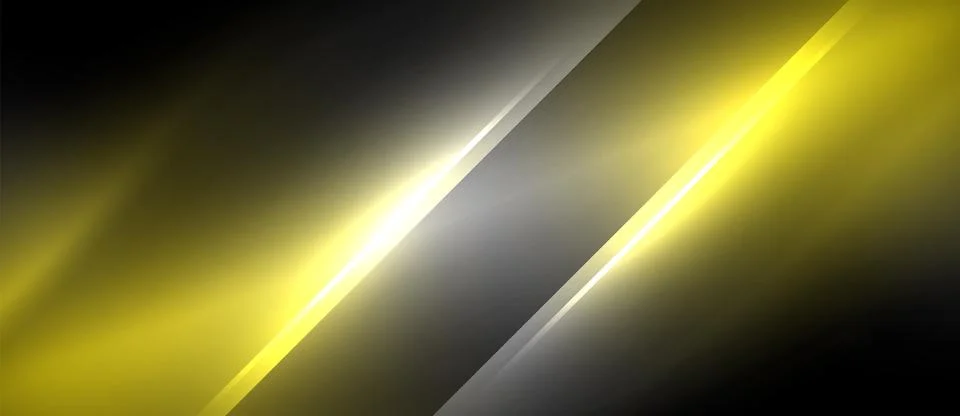 Neon dynamic diagonal light rays background. Techno digital geometric concept Ilustración de archivo