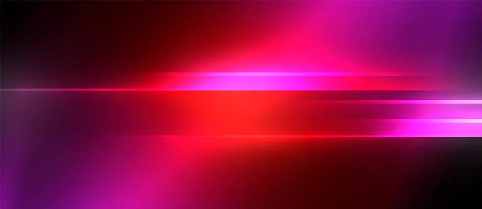 Neon dynamic diagonal light rays background. Techno digital geometric concept 스톡 일러스트