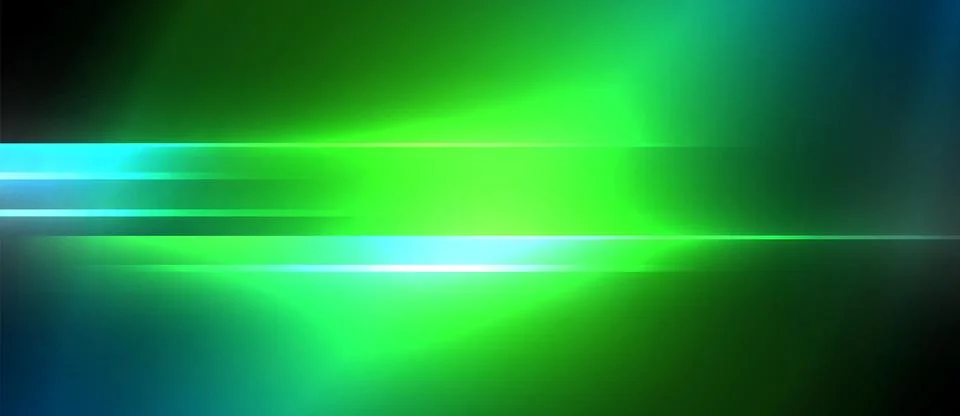 Neon dynamic diagonal light rays background. Techno digital geometric concept Stock Illustration
