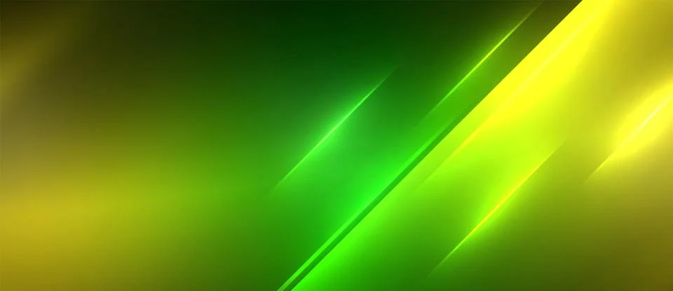 Neon dynamic diagonal light rays background. Techno digital geometric concept 스톡 일러스트