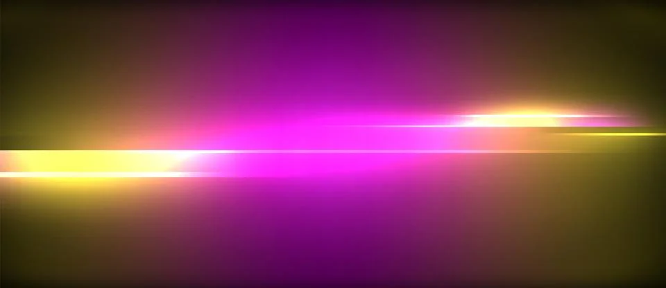 Neon dynamic diagonal light rays background. Techno digital geometric concept 스톡 일러스트