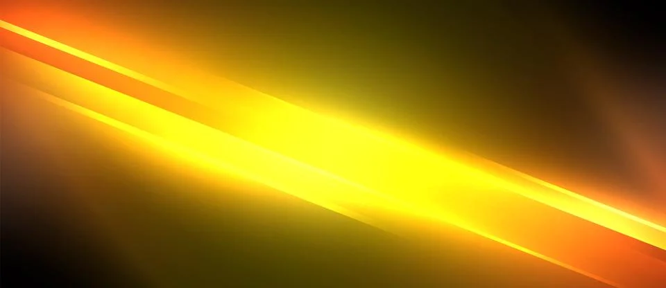 Neon dynamic diagonal light rays background. Techno digital geometric concept Stock Illustration