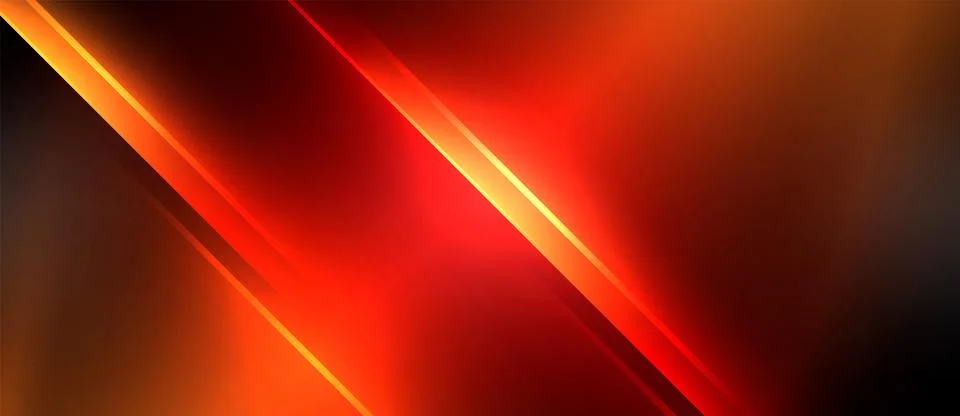 Neon dynamic diagonal light rays background. Techno digital geometric concept 스톡 일러스트