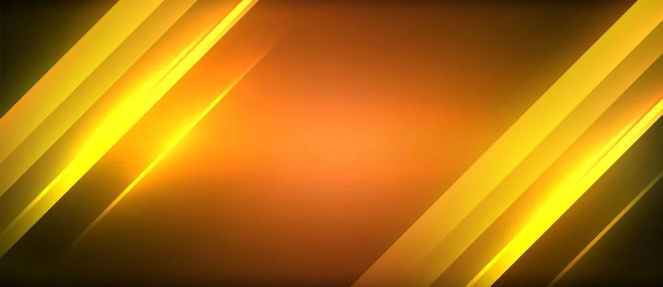 Neon dynamic diagonal light rays background. Techno digital geometric concept Stock Illustration