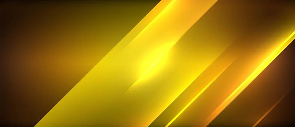 Neon dynamic diagonal light rays background. Techno digital geometric concept 스톡 일러스트