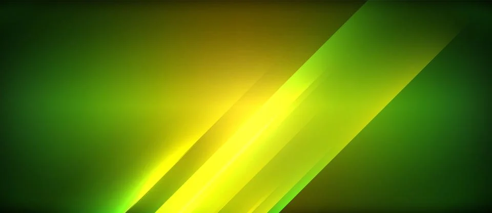 Neon dynamic diagonal light rays background. Techno digital geometric concept 스톡 일러스트