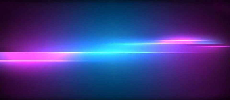 Neon dynamic diagonal light rays background. Techno digital geometric concept 스톡 일러스트