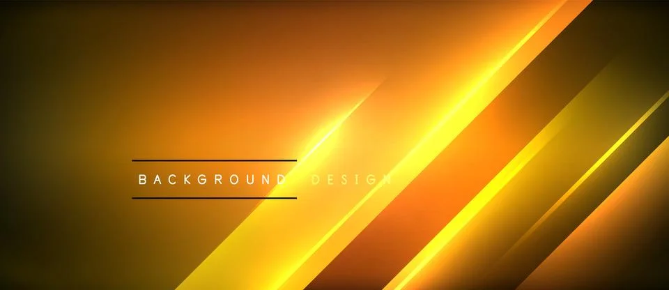 Neon dynamic diagonal light rays background. Techno digital geometric concept Stock Illustration