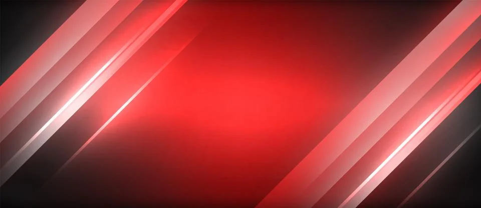 Neon dynamic diagonal light rays background. Techno digital geometric concept Stock Illustration