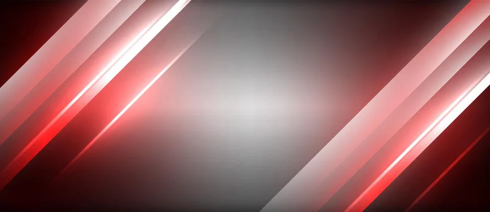 Neon dynamic diagonal light rays background. Techno digital geometric concept 스톡 일러스트