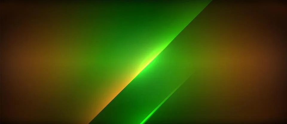 Neon dynamic diagonal light rays background. Techno digital geometric concept Stock Illustration