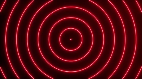 Neon effect circle wave motion looping. Abstract background video looping. Stock-Footage 154641030