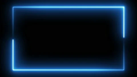 Neon effect rectangle frame Loop background 4K Stock Footage 201481377