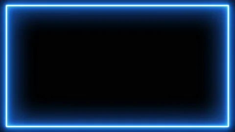 Neon effect rectangle frame Loop background 4K Stock Footage 201482297