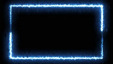 Neon effect rectangle frame Loop background 4K Stock Footage 201483544