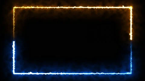 Neon effect rectangle frame Loop background 4K Stock Footage 201529782