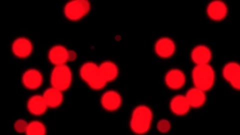Neon effect red ball Stock Footage 263158049