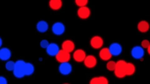 Neon effect red ball Stock Footage 263688854