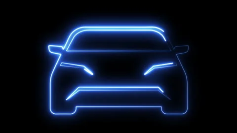 NEON ELECTRIC CAR 스톡 동영상 260106107