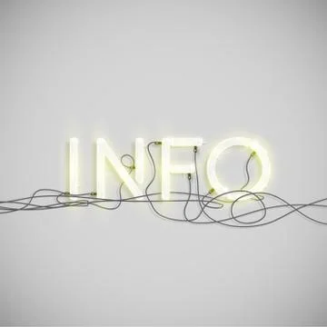 Neon electric word type, vector illustration. Illustrazione stock