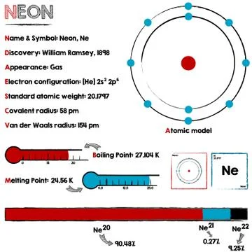 Neon element infographic Stock Illustration