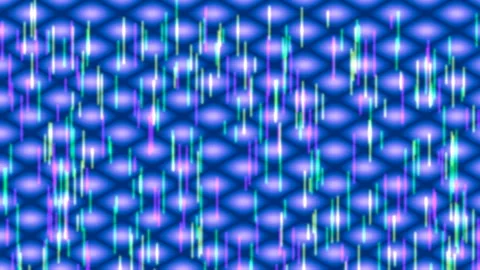 Neon emerald grid pattern flowing abstract digital technology background Stock Footage 339789880