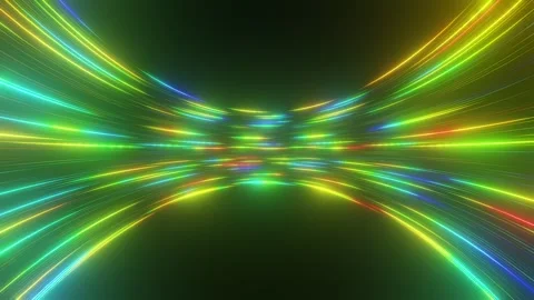 Neon Energy Tunnel Stock Footage 340569848