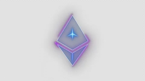 Neon Ethereum Cryptocurrency Stock Footage 157981630