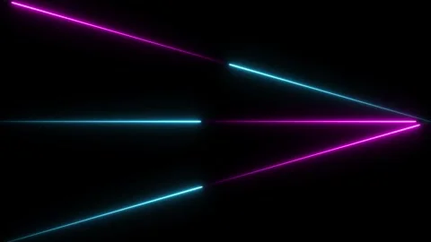Neon Explosion, Neon Light burst animation isolated on black background Stock Footage 320624142