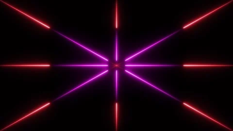 Neon Explosion, Neon Light burst animation isolated on black background Stock Footage 321240169