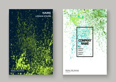 Neon explosion paint splatter artistic cover frame design. Decor Stock Illustration