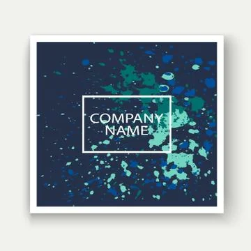 Neon explosion paint splatter artistic cover frame design. Decor Stock Illustration