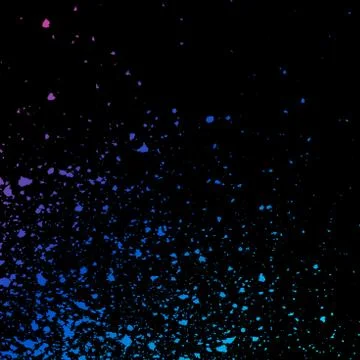 Neon explosion paint splatter artistic template design. Colorful ink texture  Illustrazione stock