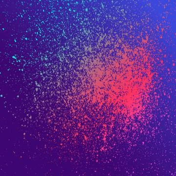 Neon explosion paint splatter artistic template design. Colorful ink texture  Stock Illustration