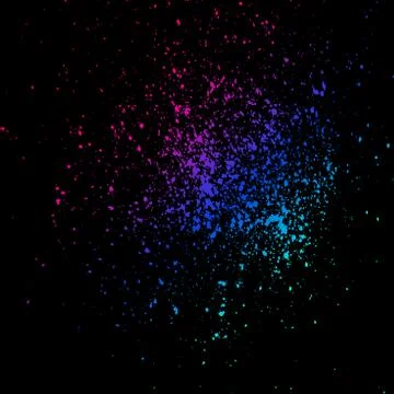 Neon explosion paint splatter artistic template design. Colorful ink texture  Stock Illustration